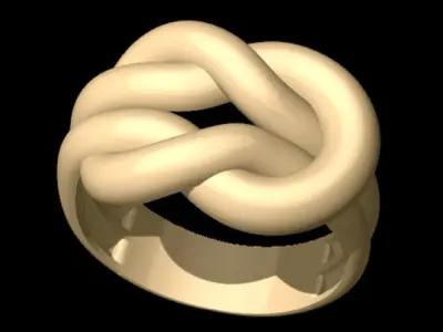 Knot Ring Free 3D print model