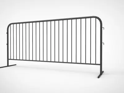 road barrier type steel 3D model