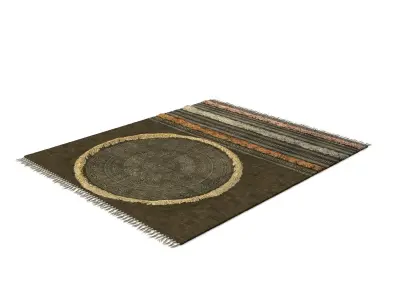 Flatweave Tianna Tribal Stripes Tassel Free 3D model