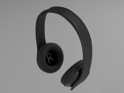 Headphones headphone Low-poly 3D model