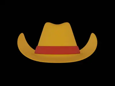 Cowboy Hat Free low-poly 3D model