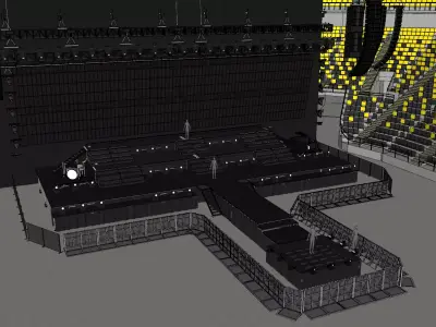 STAGE CONCERT high detail 3D model