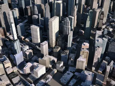 City 01 Low-poly 3D model