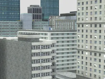 Full Gameready City Buildings Low-poly 3D model