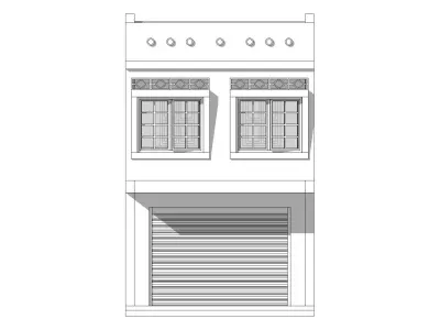 Malaysia  Shophouse 2000 3D model