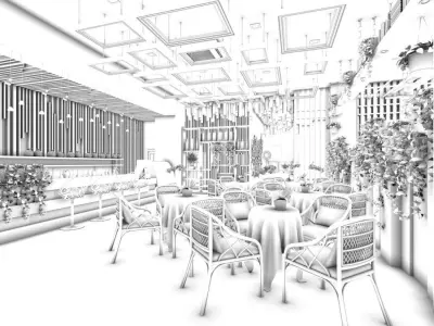 Business - Food Beverage 7-068 3D model