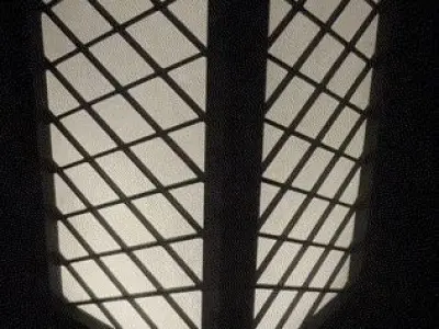 Kumiko Japanese Shoji Lantern - Hishi 3D print model