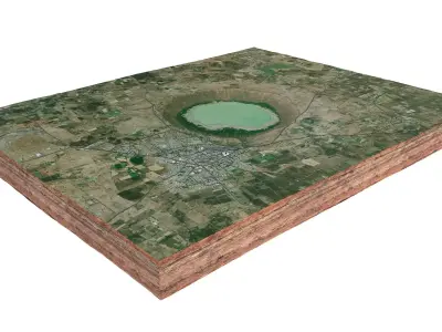 Lonar Crater Maharashtra India 3D model
