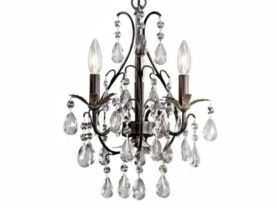 Stylish Ceiling Light Fixture Modern Lighting 3D Model 3D model