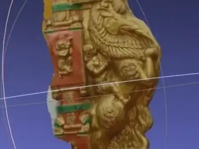 madurai marriage hall yali statue in  statues photogrammetry 3D model