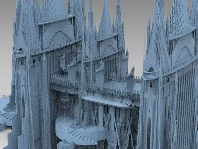 London Celtic cathedral 3 models Kit bash  3D model