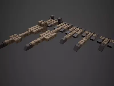 Modular Spaceship Ten 3D model