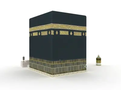 The Kaaba Al-Musharrafah Low-poly 3D model