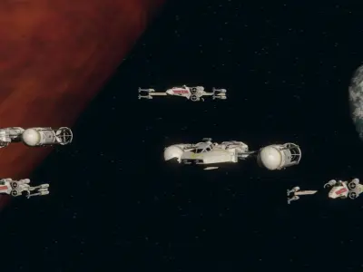 Star Wars BTL4A Y-Wing Starfighter 3D model