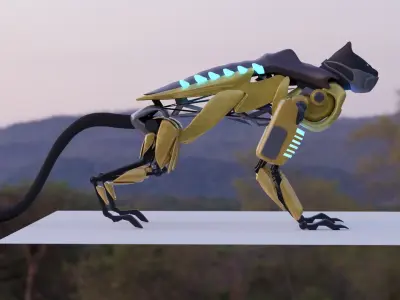 Sci-Fi cat 3D model