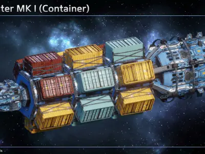 Spaceship Civilian Ships Collection I 3D Model Pack