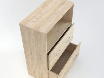 Wooden Cabinet 16 3D model