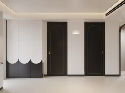 3D model of interior design for French style apartments 3D model