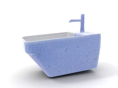 Elegant White Sink model pack Low-poly 3D model