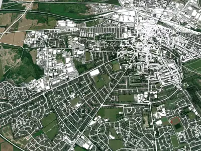 Cityscape Lincoln Great Britain 3D model