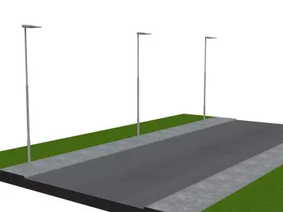 Streetlamp 02 3D model