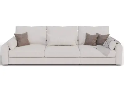Modern 3 Seater Sofa 3D model buy