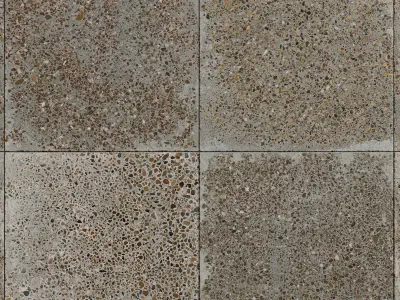 Exposed aggregate Cement Tile 01 - Seamless Texture