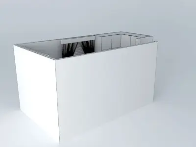 claudiaquarto office desk with window Free 3D model