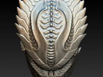 Venom predator bio mask 3D model