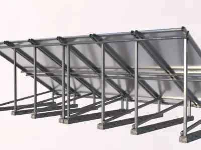 Solar Panels 2 3D model