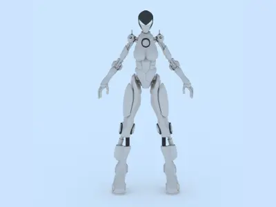 Female Robot 1 - FR01 3D print model
