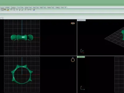 Simple and attractive ring 3D print model