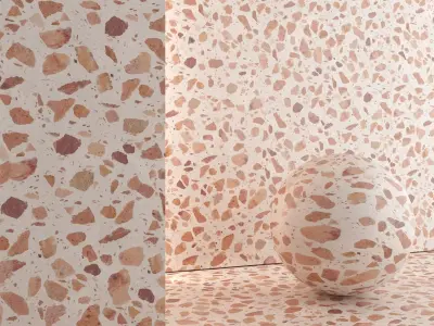 Terrazzo Material and Tile - Set 09 Texture