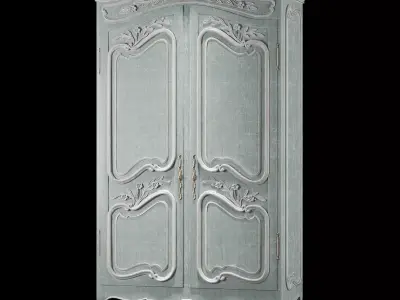 classical soft wardrobe 3D model