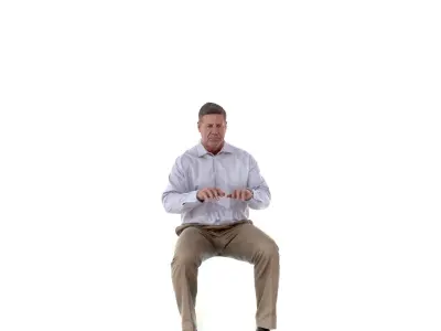 Office Man Sitting Typing CMan0224-HD2-O02P02-S 3D model
