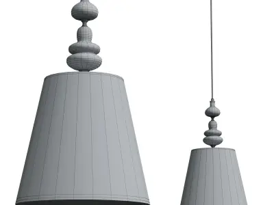Pendant lamp Freya FR2038PL-01BS Low-poly 3D model