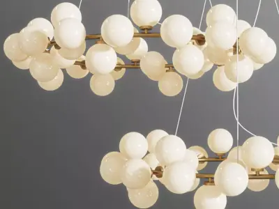 Chandelier Inflora 45 plafonds  3D model