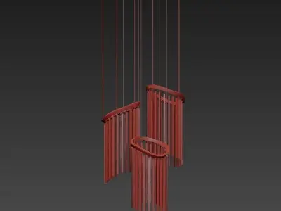 Custom chime chandelier 3D model purchase