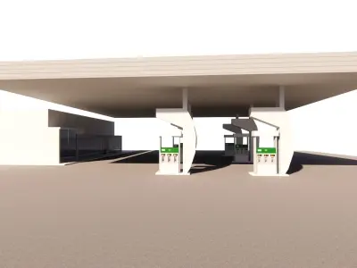 Gas Station6 3D model