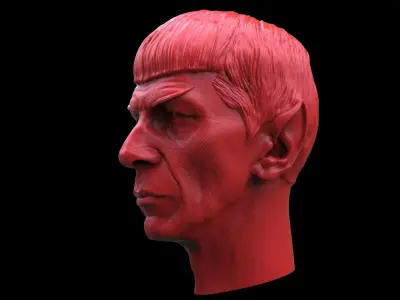 Mr Spock -Leonard Nimoy Head 3D print model