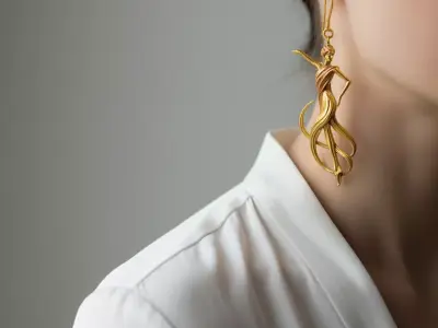 Golden Dance of Light 3D print model