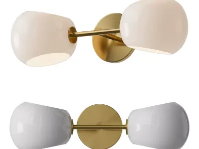 Xaviero Glass Vanity Light 3D model