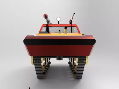 Mad Max Vehicle Low-poly 3D model