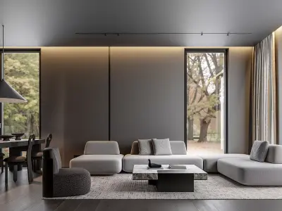 apartment interior scenes    3D model 3