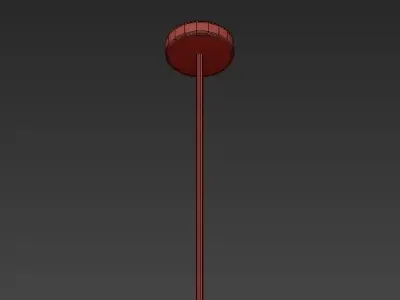 Salon Glass Canopy Pendant Light 3D model