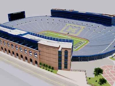 Michigan Stadium - USA 3D model