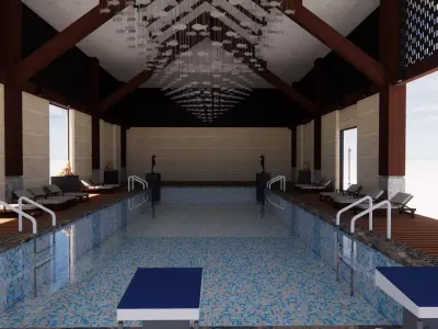 collection swimming pools -B6 3D model