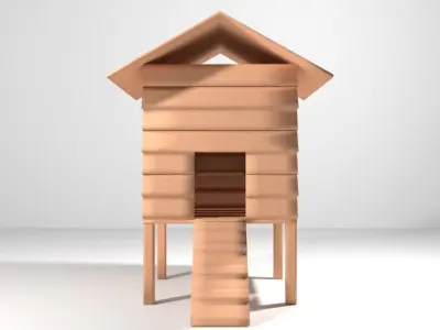 Hen House - Type 1 3D model