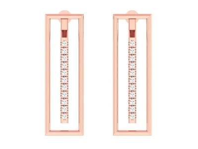 15 Thin Wire Minimalist Italian Light wt women studs 3dm stl  3D Model Pack