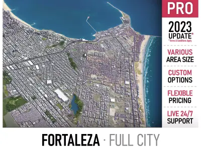 Fortaleza Low-poly 3D model